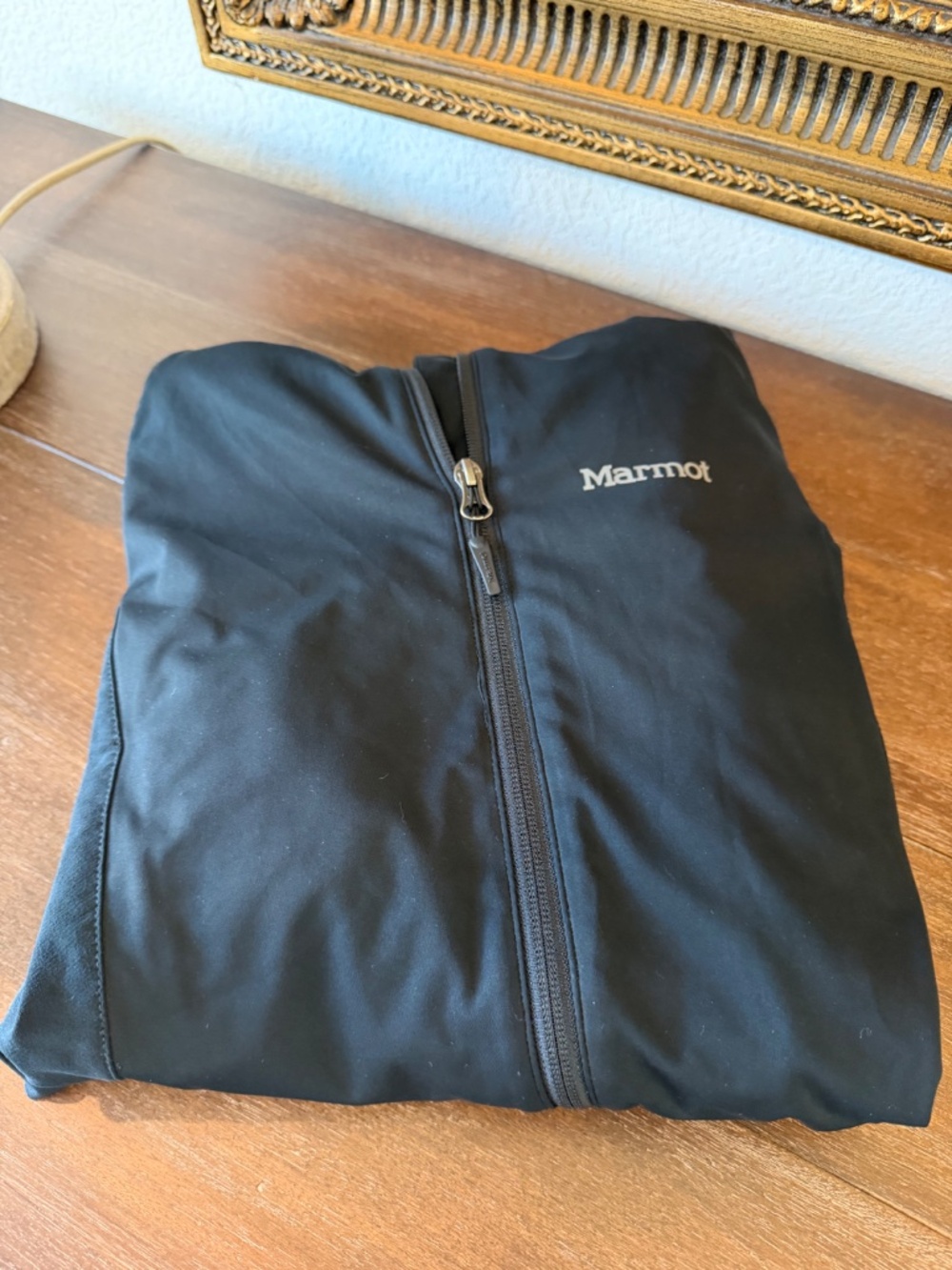 Marmot Softshell Jacket Womens M Black Hoodie Gore Windstopper Hooded Outdoor